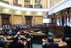 15 December 2017 The participants of the assembly marking the 25th anniversary of renewed diplomatic relations between the Republic of Serbia and the State of Israel